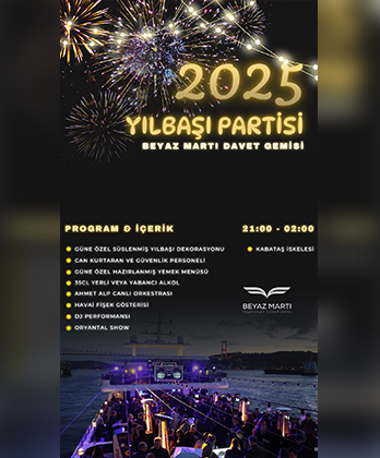 Beyaz Martı Davet Gemisi Yılbaşı 2025